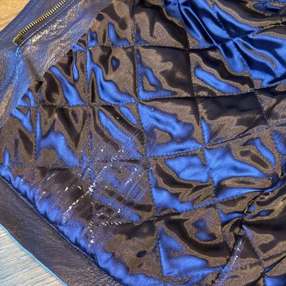 Georgetown leather design ladies soft leather jacket coat size small Y2K retro - Picture 11 of 16